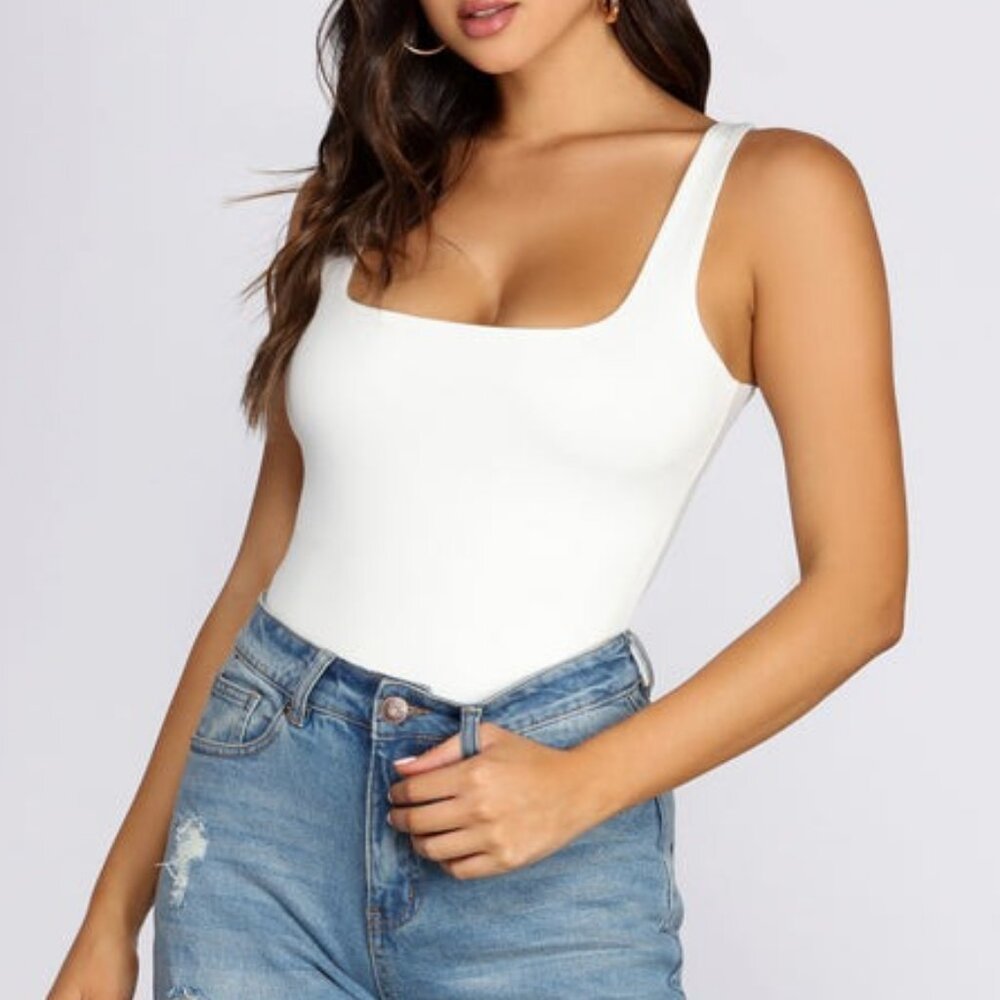 Square Neck Tank Bodysuit